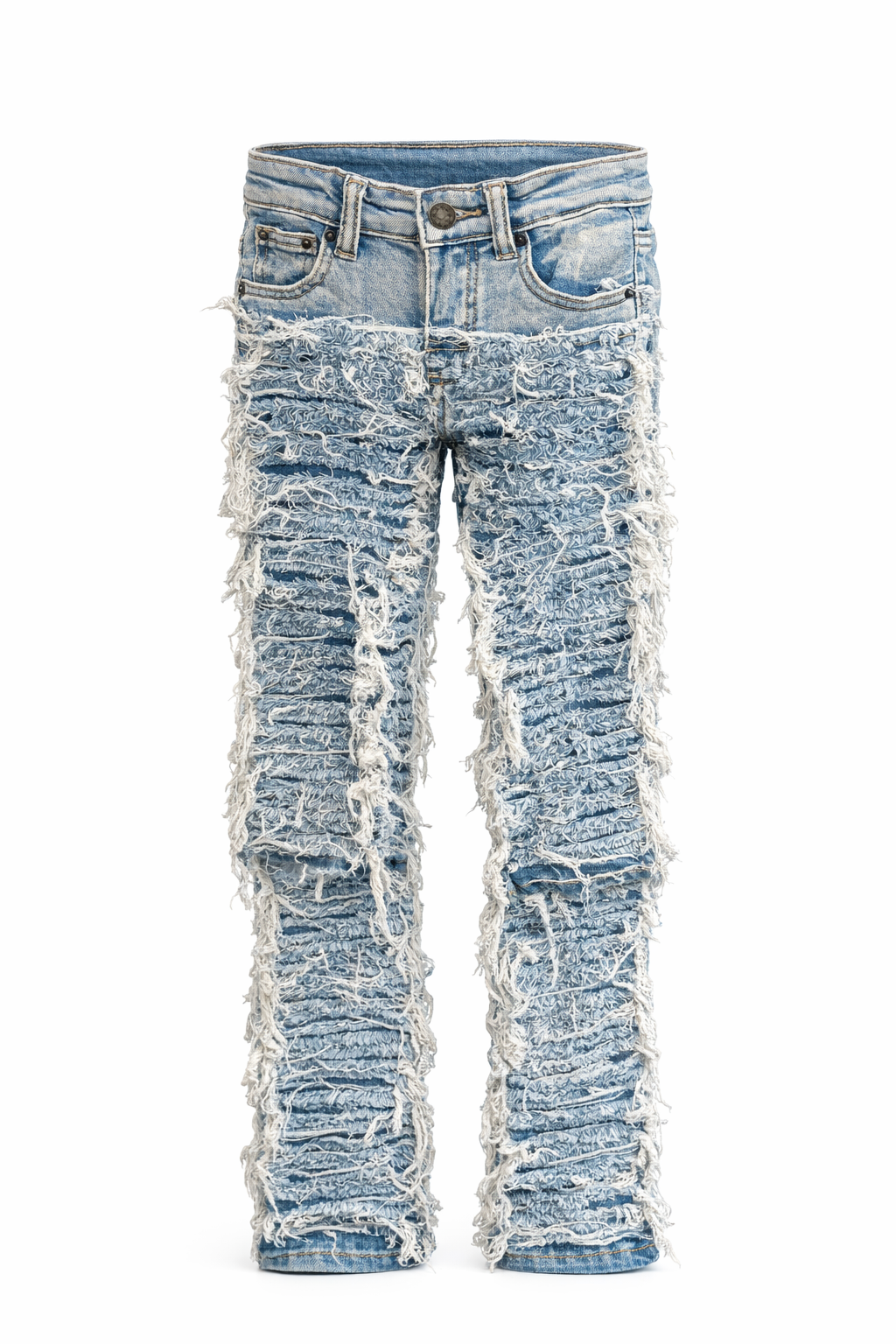 “Fringy Fresh” Stacked Jeans